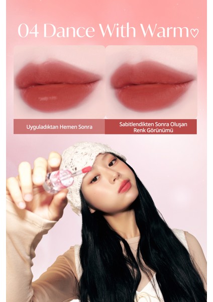 Su Bazlı, Ağırlık Hissi Oluşturmayan, Jel Dokulu Tint Perıpera Ink Jellable Tint 04 Dance With Warm fiyatları