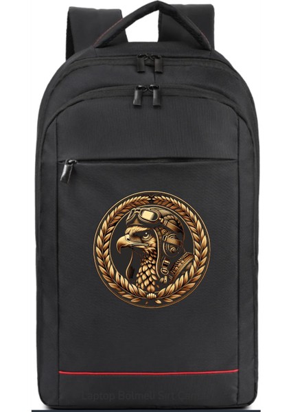 Kartal Temalı Sırt Çantası Pilot - Havacı - Uçak Tutkunu Hediye