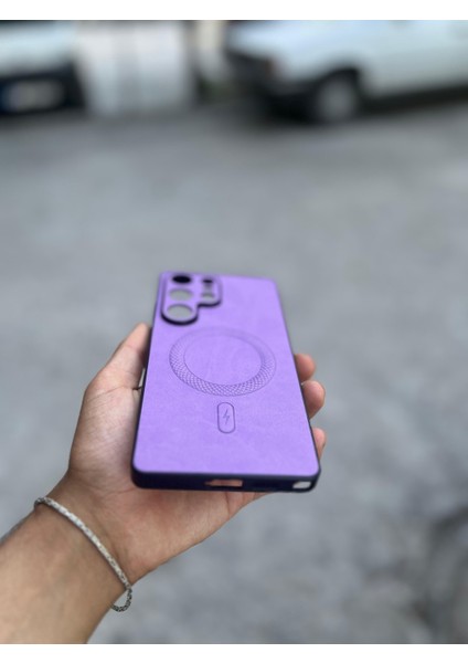 Samsung Galaxy S25 Plus Uyumlu Magsafe Özellikli Deri Görünümlü Silikon Kılıf fiyatları