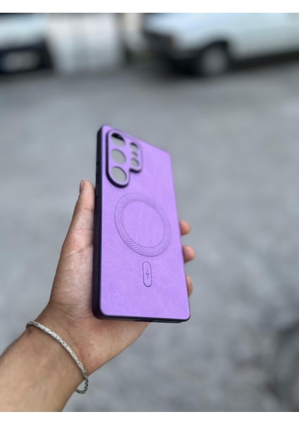 Samsung Galaxy S25 Plus Uyumlu Magsafe Özellikli Deri Görünümlü Silikon Kılıf modelleri