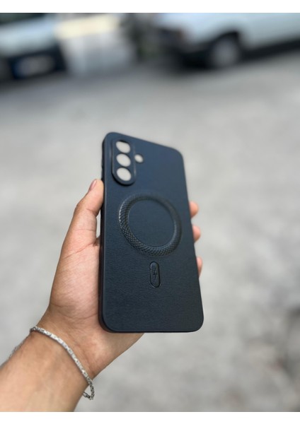 Samsung Galaxy A26 Uyumlu Magsafe Özellikli Deri Görünümlü Silikon Kılıf modelleri