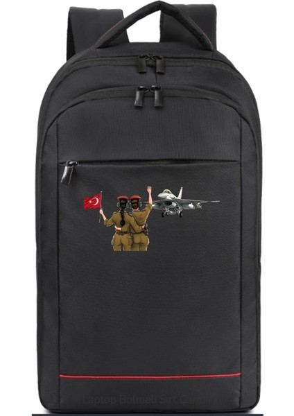 Jet Selamlayan Askerler Sırt Çantası Pilot - Havacı - Uçak Tutkunu Hediye