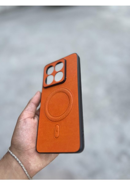 Xiaomi 15 Uyumlu Magsafe Özellikli Deri Görünümlü Silikon Kılıf fırsatları