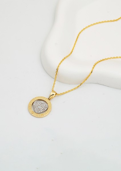 Kalpli Burç Kolye 14 Ayar Altın modelleri