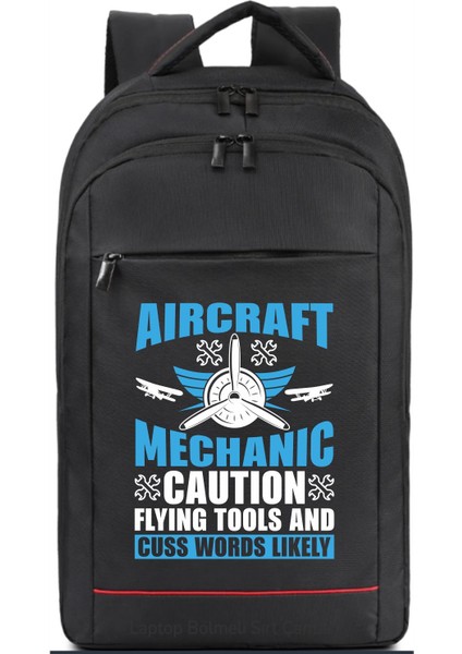 Aircraft Mechanic Sırt Çantası Pilot - Havacı - Uçak Tutkunu Hediye