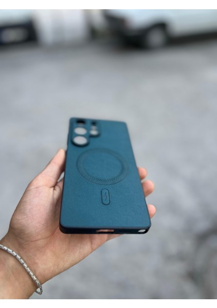 Samsung Galaxy S25 Plus Uyumlu Magsafe Özellikli Deri Görünümlü Silikon Kılıf fiyatları