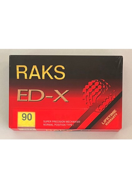 Ed-X 90'lık Boş Kaset (Jelatininde Sıfır Orijinal Dönem Baskı Kaset)