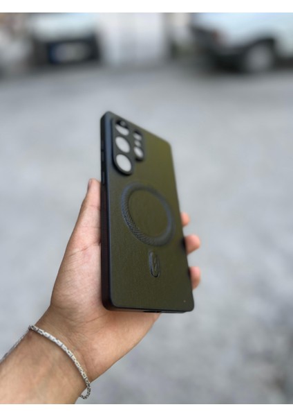 Samsung Galaxy S25 Plus Uyumlu Magsafe Özellikli Deri Görünümlü Silikon Kılıf fırsatları