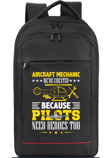 Aircraft Mechanic Sırt Çantası Pilot - Havacı - Uçak Tutkunu Hediye