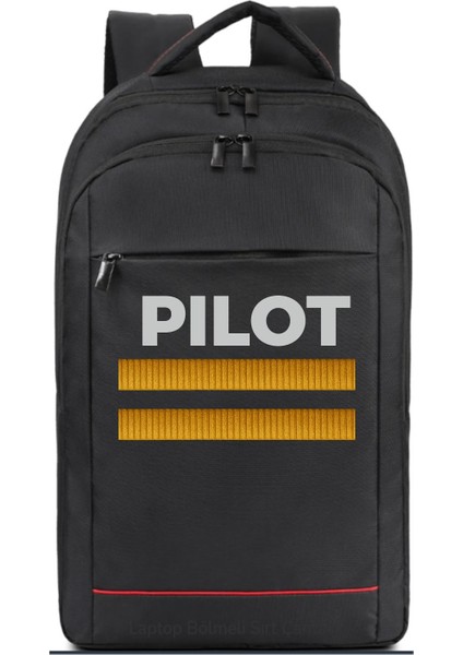 Çift Sırma Pilot Sırt Çantası Pilot - Havacı - Uçak Tutkunu Hediye