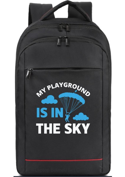 Paraşütcü Temalı Sırt Çantası Pilot - Havacı - Uçak Tutkunu Hediye