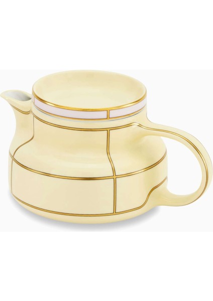 Retro Tarzda Colonna Çaydanlık Porselen 770ML Şık Altın Detaylı fiyatları