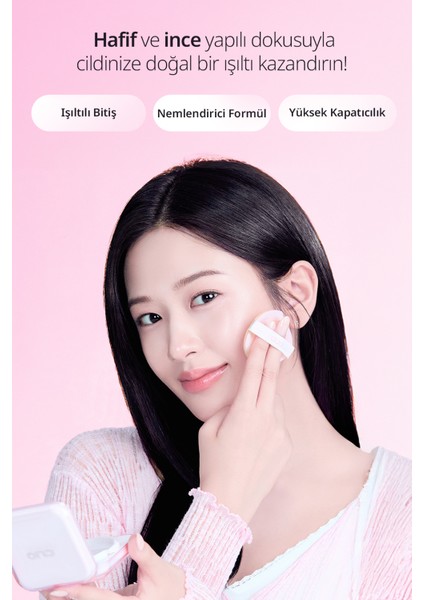 Hyalüronik Asit Içerikli Clıo Kill Cover Mesh Glow Essential Cushion Set (19NPORCELAIN) SPF50+PA++++ modelleri