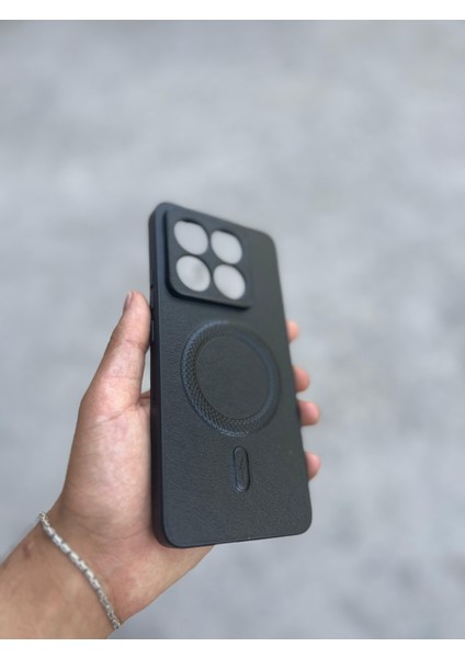 Xiaomi 15 Uyumlu Magsafe Özellikli Deri Görünümlü Silikon Kılıf modelleri