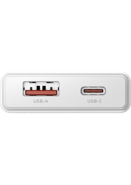 EXTRA SLIM GAN 20W Usb-A ve Type-C Çift Portlu Hızlı Şarj Aleti, Ultra Ince Güç Adaptörü, Beyaz indirimleri