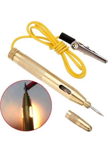 Oto Elektrik Kontrol Kalemi Timsah Ağız 6V-12V-24V