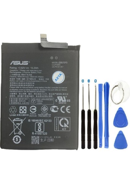 Zenfone Max M2 ZB633KL Pil Batarya 4000 Mah + Tamir Set