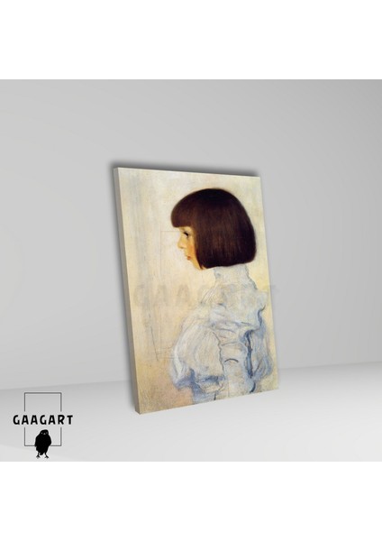 Tekli Dikey Kanvas Tablo Ünlü Eserler Gustav Klimt Portrait Of Helene Klimt fiyatları