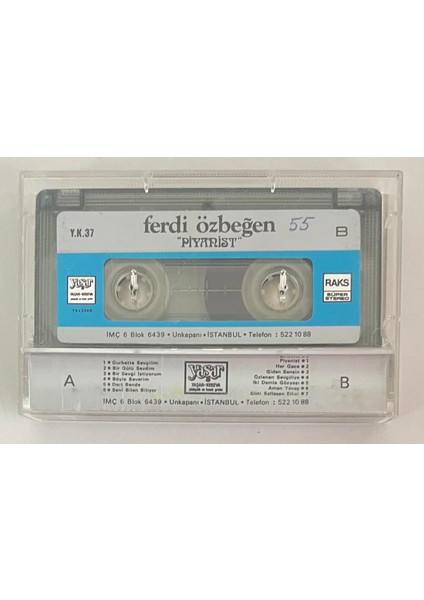 Ferdi Özbeğen Piyanist Kaset (Orjinal 1984 Dönem Kağıt Baskı Kaset) fiyatları