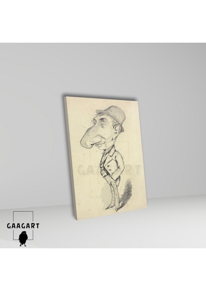 Tekli Dikey Kanvas Tablo Ünlü Eserler Claude Monet Büyük Burunlu Adam fiyatları