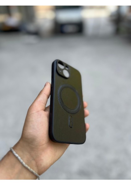 Samsung Galaxy S25 Ultra Uyumlu Magsafe Özellikli Deri Görünümlü Silikon Kılıf modelleri