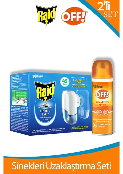 Elektrolikit Sistem 45 Gece ve Sinekkovar Sprey Set