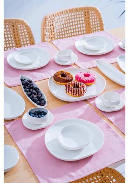 Planet 6 Kişilik 27 Parça Porselen Kahvaltı Takımı