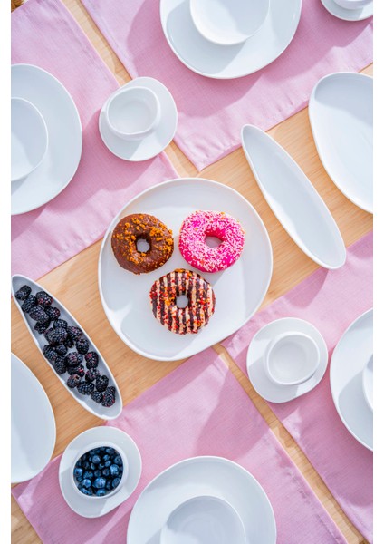 Planet 6 Kişilik 27 Parça Porselen Kahvaltı Takımı