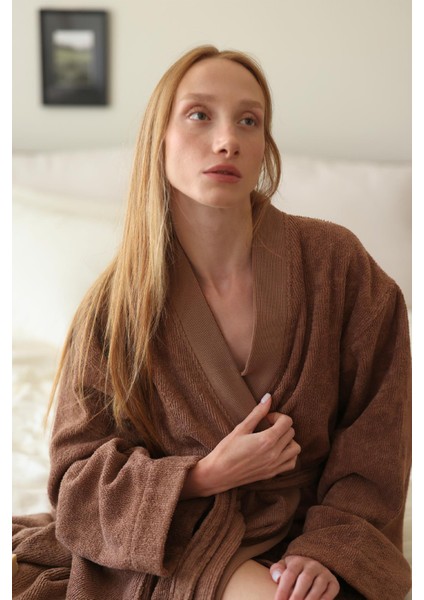 Solena Kadın Bornoz S/m Kahve modelleri