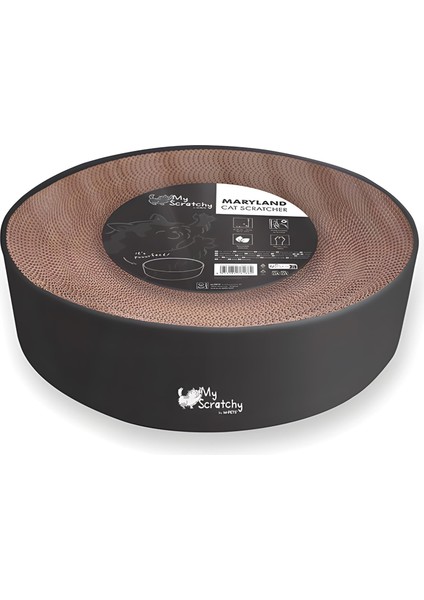 My Scratchy Maryland Karton Kedi Tırmalaması Siyah