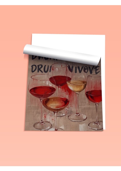 Çerçevesiz Poster, Drunk In Love – Şarap Kadehleri, Genç Odası Dekoru Poster No: 109810 fiyatları
