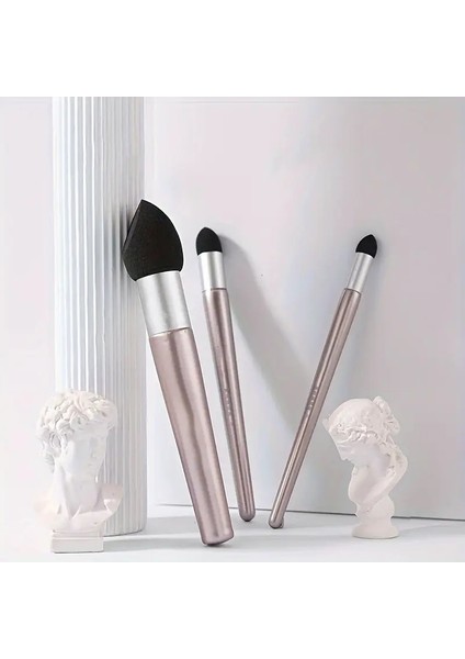 Sünger Vurgulayıcı, Detay Gölgeleme, Kara Kalem Silgi, Pastel Tonlama, Yıkanabilir-Pembe Set 3'lü