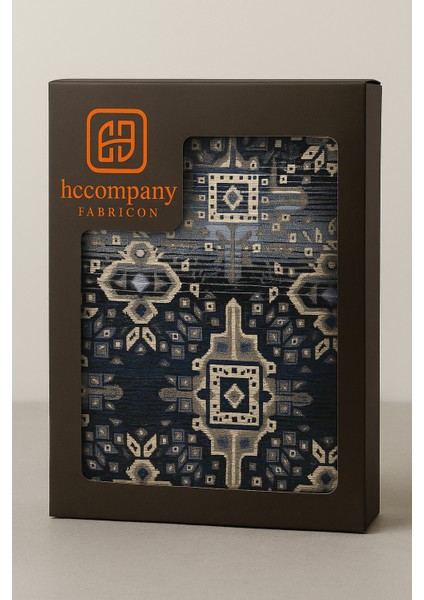 HCCOMPANYFABRICON Modern Desenli Mavi Yıldız Motifli 6m²