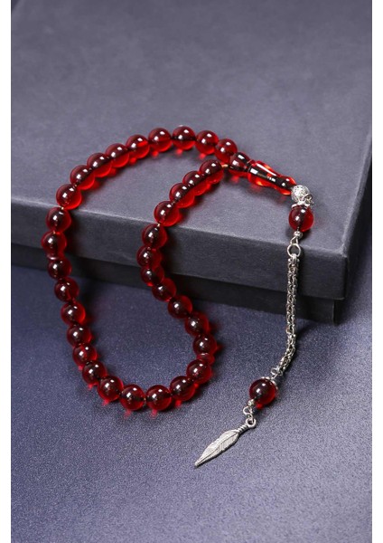 8 mm Küre Kırmızı Ateş Kehribar Tesbih fiyatları