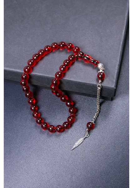 8 mm Küre Kırmızı Ateş Kehribar Tesbih modelleri