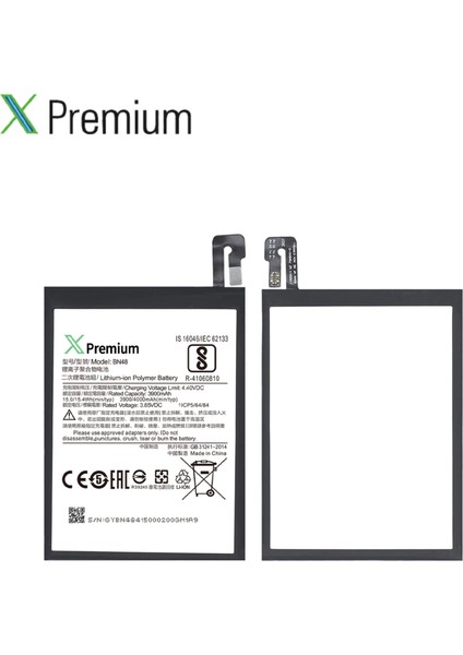 Xpremium Redmi Note 6 Pro (BN48) Batarya – 3900 Mah Süper Yüksek Kapasiteli Güçlendirilmiş Pil modelleri