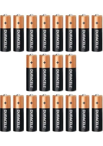 Duracell Alkalin 1.5 Volt Aa 20’li Kalem Pil LR6/MN150 fiyatları
