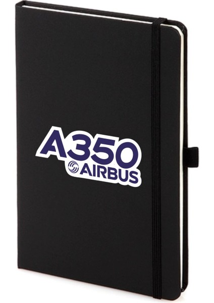 Airbus A350 Not Defteri 13X21 cm Pilot - Havacı - Uçak Tutkunu Hediye