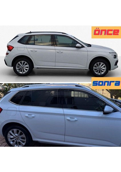 Skoda Kamiq Krom Cam Çerçevesi Set 2019- (10 Parça) modelleri