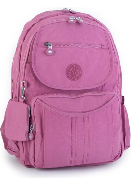 Unisex Büyük Boy Zararlı Kimyasal Içermeyen Waterproof Sırt Çantası Gül Kurusu