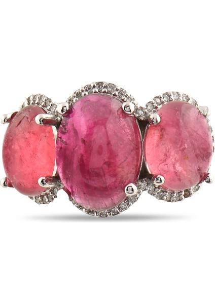 14.38 Karat Pırlanta Yakut Yüzük, Gerçek Pırlanta, Sertifikalı Mücevher fırsatları