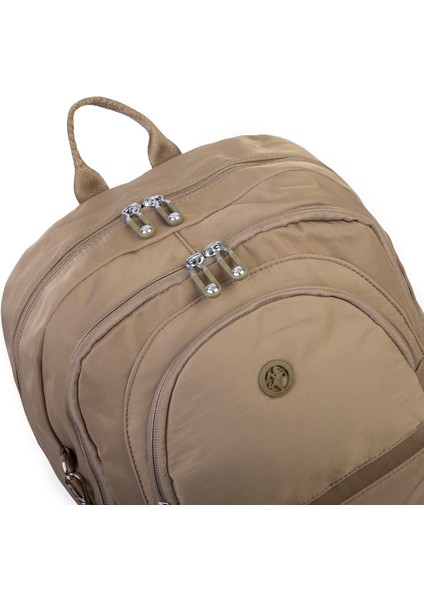 Unisex Büyük Boy Hafif Çok Gözlü Sırt Çantası Haki fiyatları