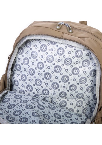 Unisex Büyük Boy Hafif Çok Gözlü Sırt Çantası Haki fırsatları