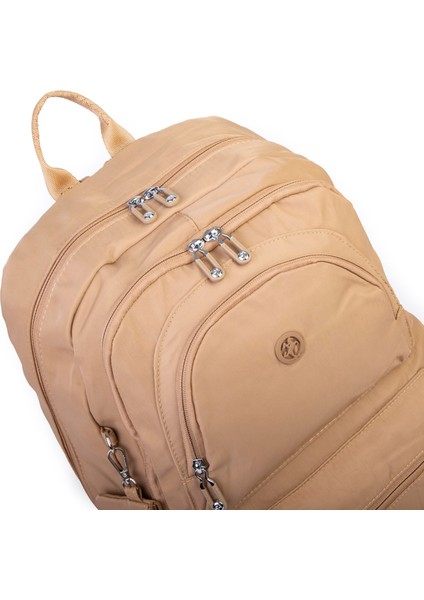 Unisex Büyük Boy Hafif Çok Gözlü Sırt Çantası Kum fırsatları