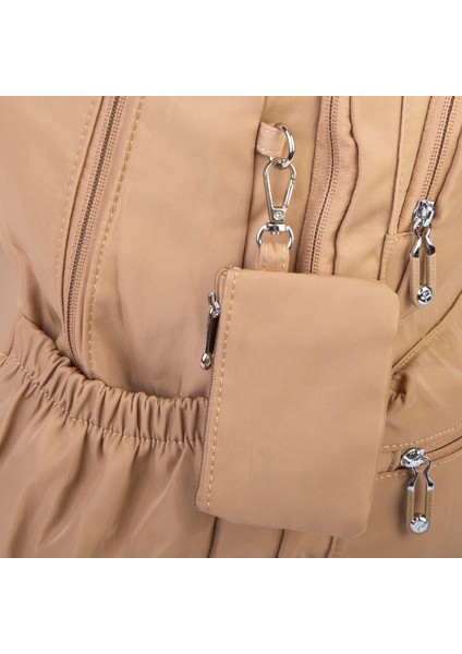 Unisex Büyük Boy Hafif Çok Gözlü Sırt Çantası Kum indirimleri