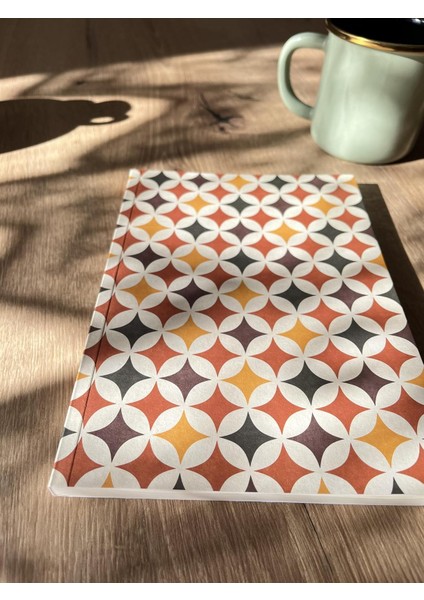 Tanıtım Amerikan Ciltli, A5 Çizgisiz Not Defteri, 64 Yaprak, 90 Gr. Ivory Kağıt, 6 Farklı Kapak Tasarımı, Ofis Için Ideal, Planlayıcı (Desen Iı)