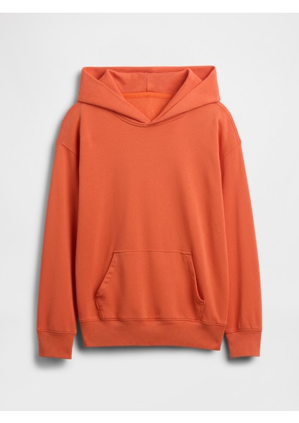 Erkek Çocuk Turuncu Vintage Soft Relaxed Sweatshirt