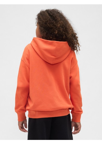 Erkek Çocuk Turuncu Vintage Soft Relaxed Sweatshirt fırsatları