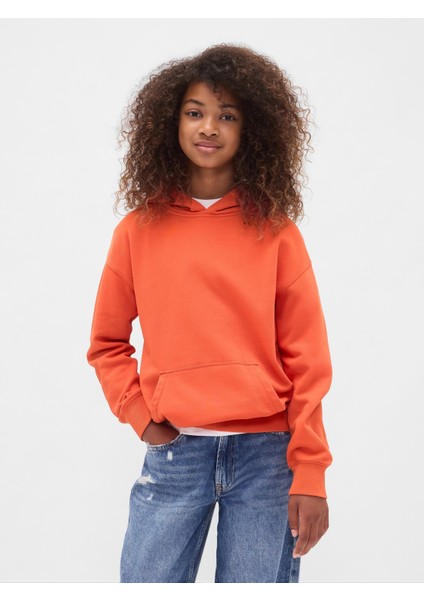 Erkek Çocuk Turuncu Vintage Soft Relaxed Sweatshirt indirimleri