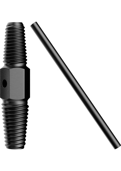 Ters Dişli Kılavuz Boru Sökme Aparatı - 1/2" 3/4" Hasarlı Boru Çıkarıcı Spiral Dişli Takımı - Paslı ve Kırık Borular Için Geri Sarma Anahtarı, Metal Iç Diş Temizleme Aleti